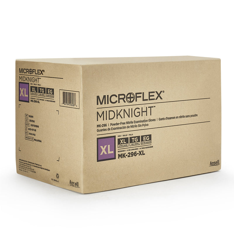 Microflex® MidKnight™ Exam Glove, Extra Large, Black, 1 Box () - Img 4