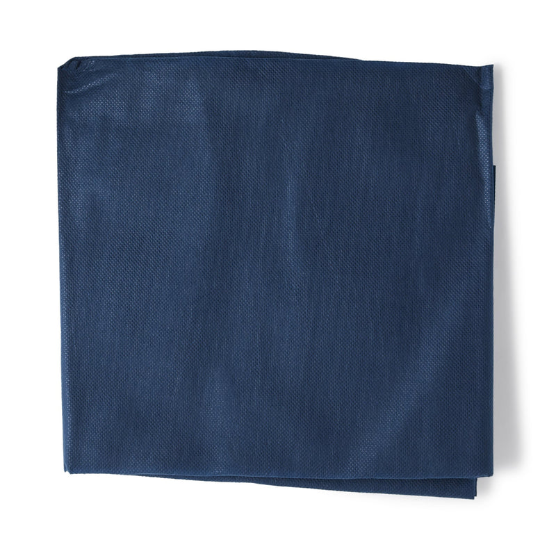 FlexDrape® Dark Blue Flat Stretcher Sheet, 40 x 84 Inch, 1 Case of 50 (Sheets) - Img 1