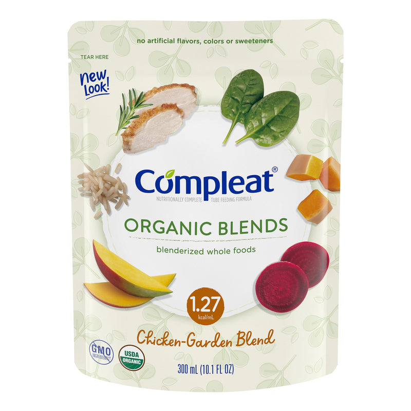 Compleat® Organic Blends Chicken-Garden Oral Supplement / Tube Feeding Formula , 10.1 oz. Pouch, 1 Each (Nutritionals) - Img 1