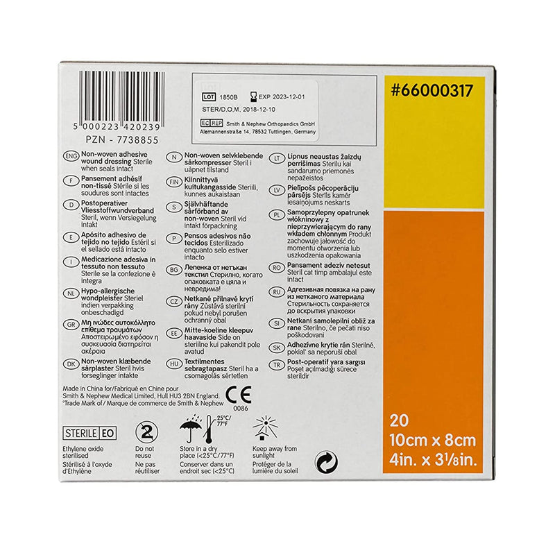 Primapore Adhesive Dressing, 8 x 10 Centimeter, 1 Case of 200 () - Img 2