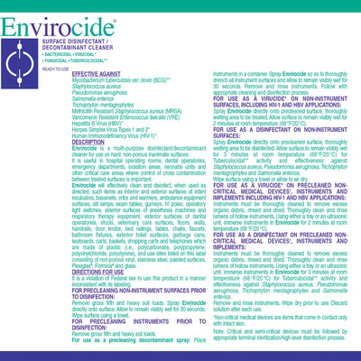 Envirocide® Surface Disinfectant Cleaner, 1 Bottle (Cleaners and Disinfectants) - Img 4