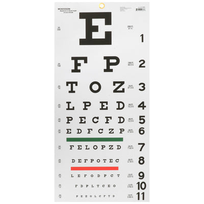 McKesson Eye Test Chart, 1 Bag of 5 (Optometry) - Img 2