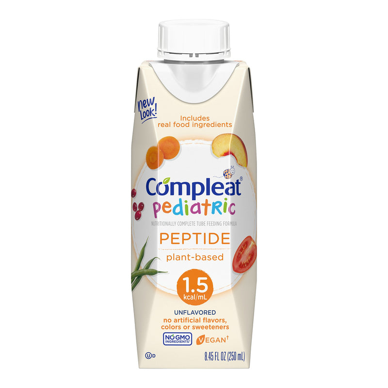 Compleat® Peptide 1.5 Pediatric Oral Supplement / Tube Feeding Formula, 8.45 oz. Carton, 1 Case of 24 () - Img 1