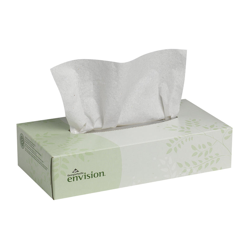 Envision Facial Tissue White 8 X 8-3/10 Inch, 1 Case of 30 (Facial Tissues) - Img 1