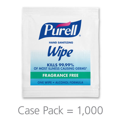 Purell Hand Sanitizing Wipe, Ethyl Alcohol, Individual Packet, 1 Case of 1000 (Skin Care) - Img 4