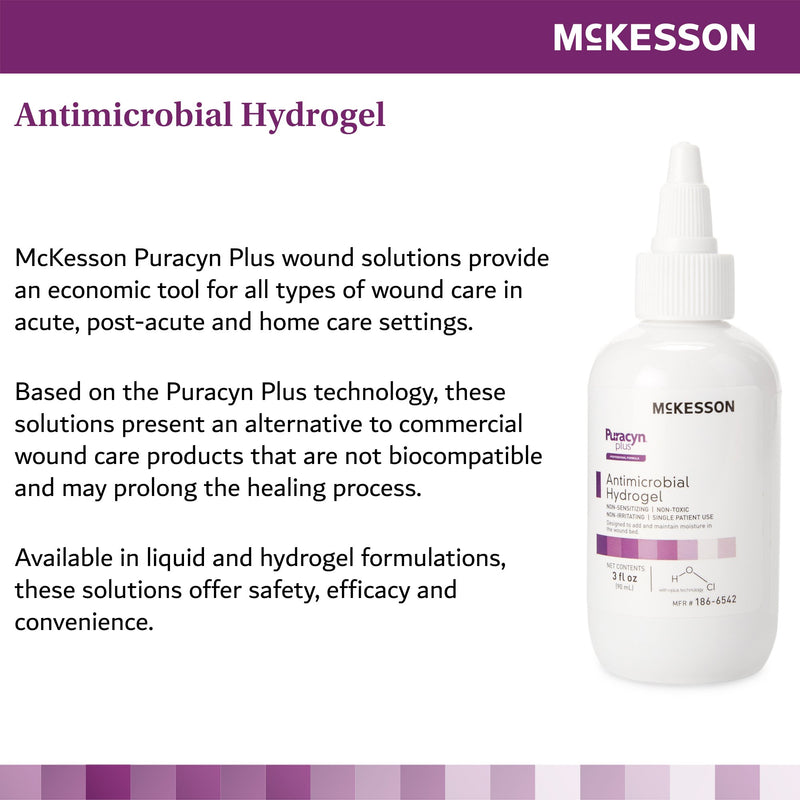 McKesson Puracyn® Plus Professional Antimicrobial Hydrogel, 3 oz., 1 Case of 6 (Advanced Wound Care) - Img 4
