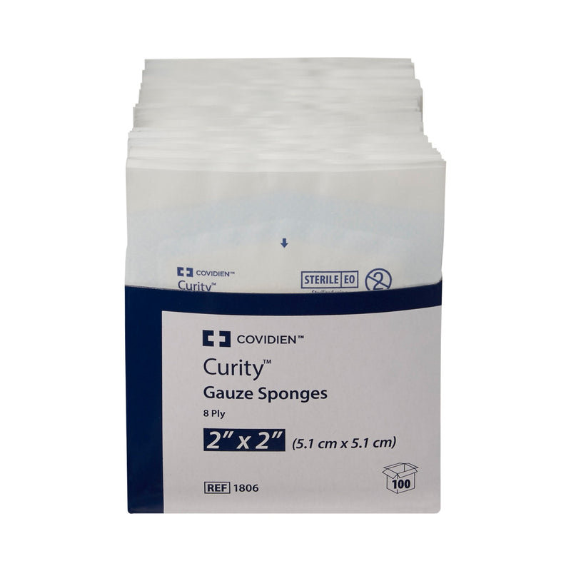 Curity™ Sterile USP Type VII Gauze Sponge, 2 x 2 Inch, 1 Tray of 50 (General Wound Care) - Img 2