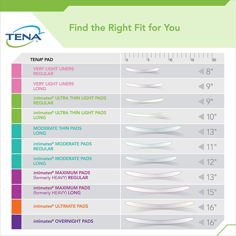 Tena® Intimates™ Ultra Thin Light Long Bladder Control Pad, 10-Inch Length, 1 Case of 144 () - Img 3