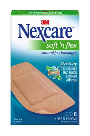 Nexcare™ Soft 'n Flex Tan Adhesive Strip, 2 x 4 Inch, 1 Case of 192 (General Wound Care) - Img 1