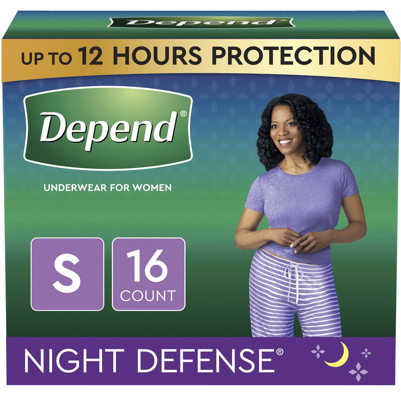 Depend® Night Defense® Absorbent Underwear, Small, 1 Pack of 16 () - Img 2