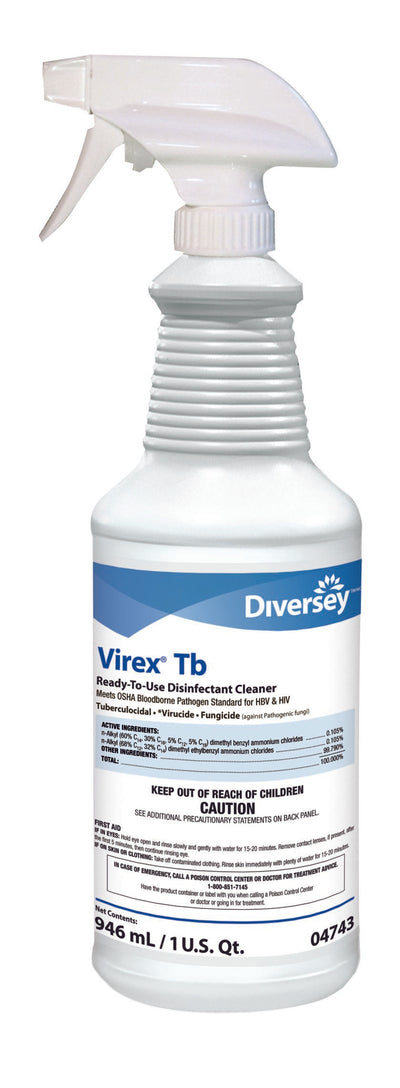 Virex® Tb Surface Disinfectant Cleaner, 32oz, 1 Case of 12 (Cleaners and Disinfectants) - Img 1