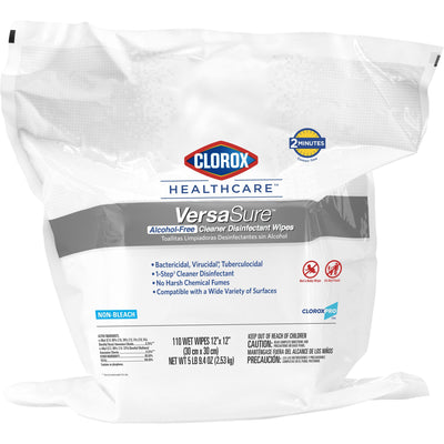 Clorox Healthcare® VersaSure® Cleaner Disinfectant Wipes, Refill Pouch, 1 Case of 2 (Cleaners and Disinfectants) - Img 1