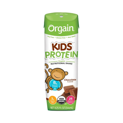 Orgain® Kids® Protein Organic Nutritional Shake Chocolate Pediatric Oral Supplement, 8.25 oz. Carton, 1 Each () - Img 1
