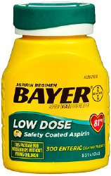 Bayer® Low Dose Aspirin Pain Relief, 1 Bottle (Over the Counter) - Img 1