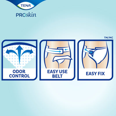 Tena® Flex™ Super Incontinence Belted Undergarment, Size 8, 1 Pack () - Img 8