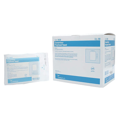 Best Value™ Sterile White O.R. Towel, 18 x 26 Inch, 1 Box of 50 (Procedure Towels) - Img 1