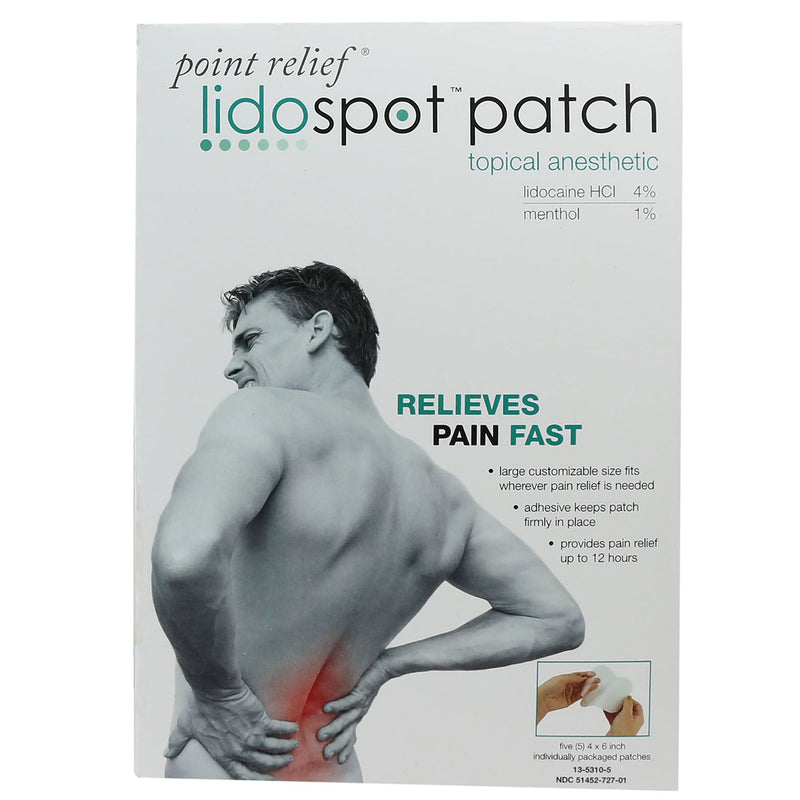 LidoSpot® Topical Pain Relief, 1 Box of 20 (Over the Counter) - Img 3