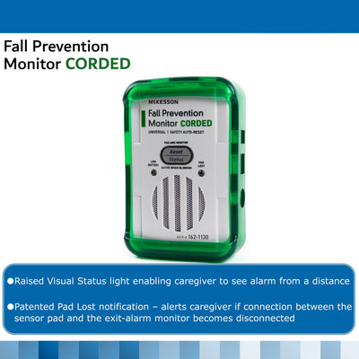 McKesson Fall Prevention Monitor, For Use With Corded Weight-Sensing Bed, Chair Pads, Floor Mats and Seatbelts, 1 Case of 72 (Ambulatory Accessories) - Img 3