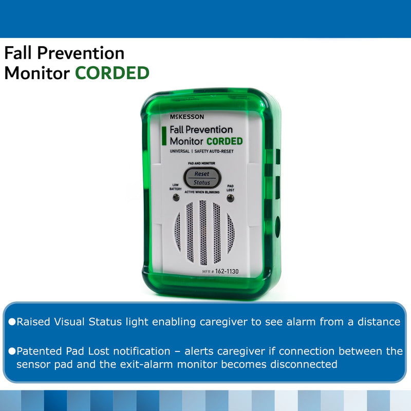 McKesson Fall Prevention Monitor, For Use With Corded Weight-Sensing Bed, Chair Pads, Floor Mats and Seatbelts, 1 Case of 72 (Ambulatory Accessories) - Img 3