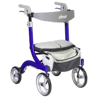 drive™ Nitro DLX 4 Wheel Rollator, 33½ – 38½ Inch, 1 Each (Mobility) - Img 1