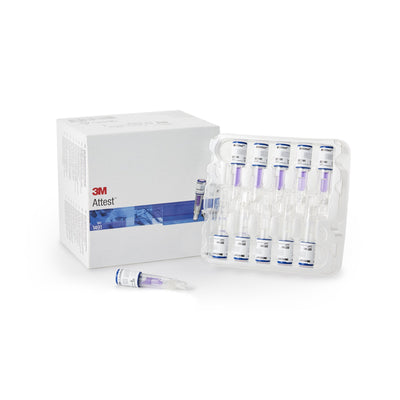 3M Attest™ Rapid Readout Sterilization Biological Indicator Vial, 1 Box of 50 (Sterilization Indicators) - Img 1
