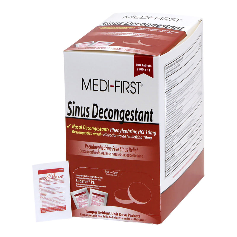 Medi-First® Phenylephrine Sinus Relief, 1 Box (Over the Counter) - Img 1