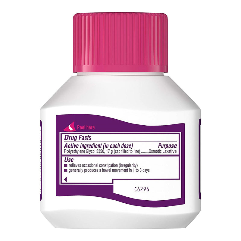 MiraLAX® Polyethylene Glycol 3350 Laxative, 1 Each (Over the Counter) - Img 2