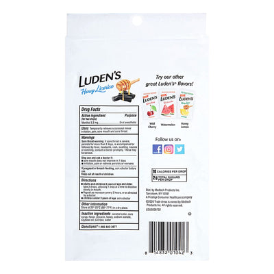 LUDENS THROAT, LOZ HONEY LICORICE (30/BG) (Over the Counter) - Img 2