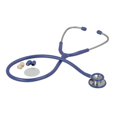 Veridian Pinnacale Series Stainless Steel Stethoscope, Blue, 1 Case of 50 (Stethoscopes) - Img 1