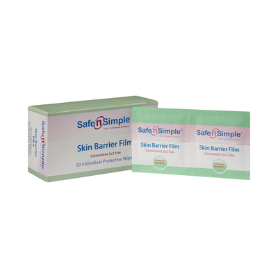 Safe N Simple Skin Barrier Wipe, 50 Packets per Box, 1 Each (Skin Care) - Img 1