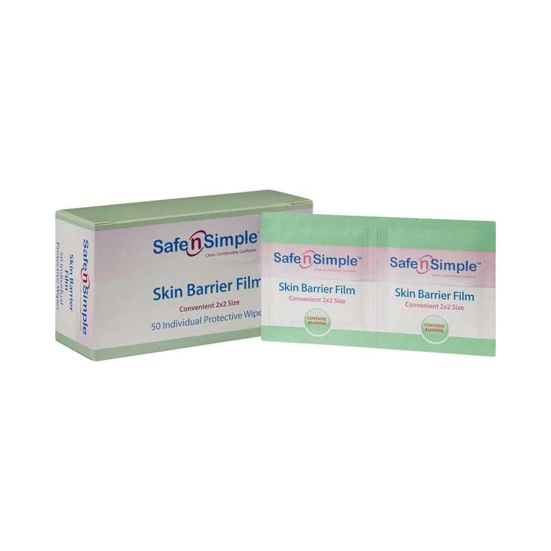 Safe N Simple Skin Barrier Wipe, 50 Packets per Box, 1 Each (Skin Care) - Img 1