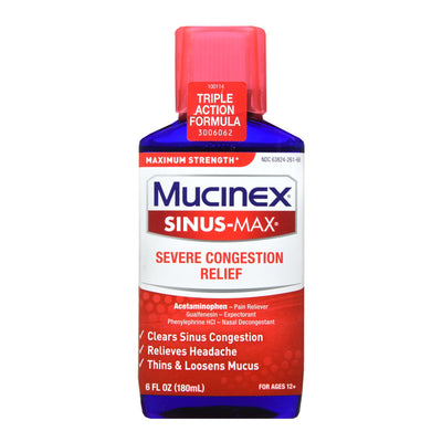 Mucinex® Severe Sinus Acetaminophen / Guaifenesin / Phenylephrine Cold and Sinus Relief, 1 Each (Over the Counter) - Img 1