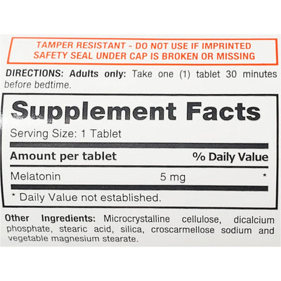 Rugby® Melatonin Dietary Supplement, 1 Bottle (Over the Counter) - Img 4