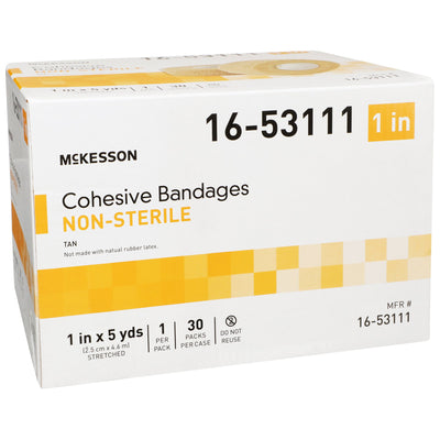 McKesson Self-adherent Closure Cohesive Bandage, 1 Inch x 5 Yard, 1 Case of 30 (General Wound Care) - Img 2