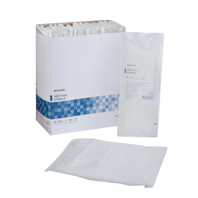 McKesson Sterile Abdominal Pad, 8 x 10 Inch, 1 Box of 24 (General Wound Care) - Img 1