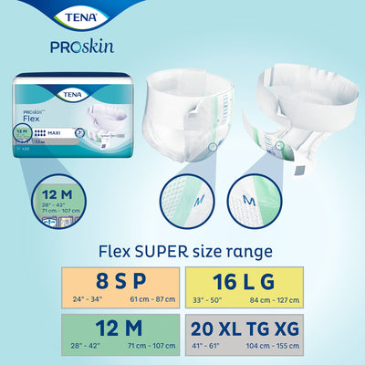 Tena® Flex™ Super Incontinence Belted Undergarment, Size 8, 1 Pack () - Img 5