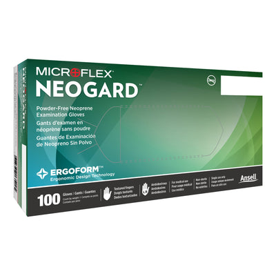 Neogard® Polychloroprene Standard Cuff Length Exam Glove, Large, Green, 1 Case of 1000 () - Img 1