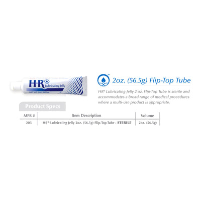 HR® Lubricating Jelly, 2-ounce Tube, 1 Case of 96 (Over the Counter) - Img 2