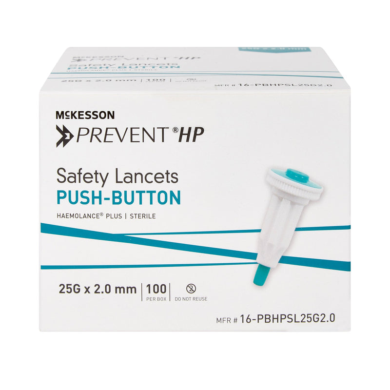 McKesson Prevent® Safety Lancet, 1 Box of 100 (Diabetes Monitoring) - Img 2