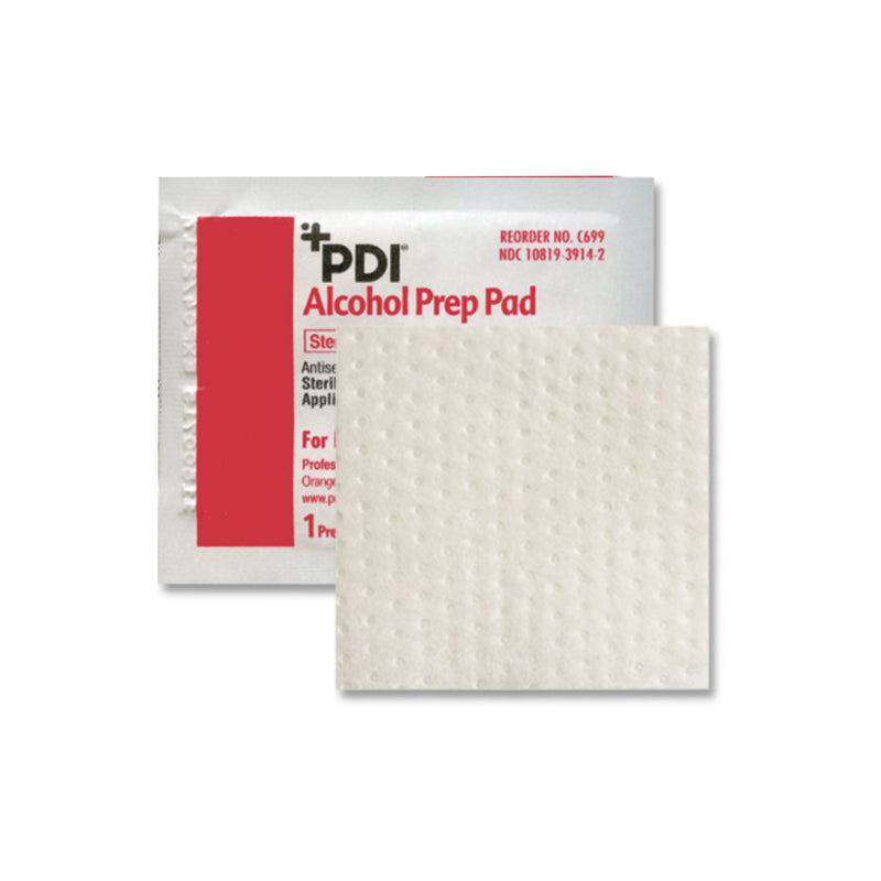 PDI® Alcohol Prep Pad, 2½ x 3 Inch, 1 Box of 100 (Skin Care) - Img 3