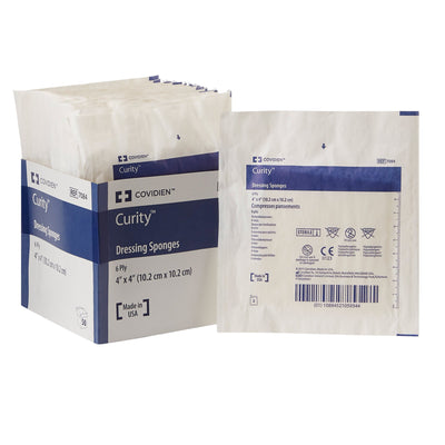 Curity™ Sterile Nonwoven Sponge, 4 x 4 Inch, 1 Case of 300 (General Wound Care) - Img 1