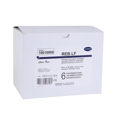 REB® LF Clip Detached Closure Elastic Bandage, 6 Inch x 10 Yard, 1 Box of 6 (General Wound Care) - Img 2