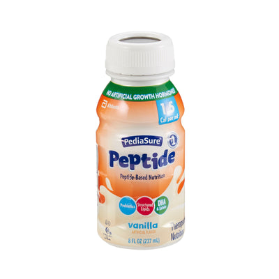 PediaSure® Peptide 1.5 Cal Vanilla Pediatric Oral Supplement, 8-ounce Bottle, 1 Each () - Img 1