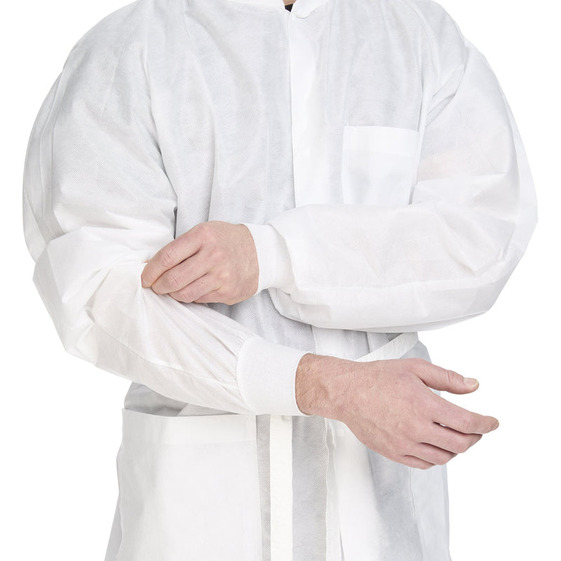 Halyard Health Basic® Plus Lab Coat, X-Large, White, 1 Each (Coats and Jackets) - Img 5