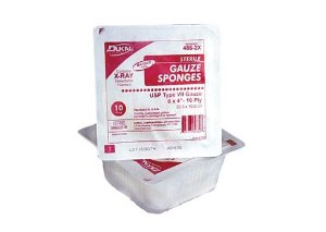 Dukal™ Sterile USP Type VII X-Ray Detectable Gauze Sponge, 4 x 4 Inch, 1 Case of 128 (General Wound Care) - Img 1