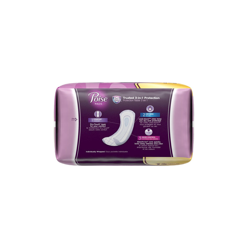 Poise Bladder Control Female Disposable Pads, Heavy Absorbency, Absorb-Loc Core, One Size Fits, 15.9 Inch, 1 Case of 108 () - Img 10