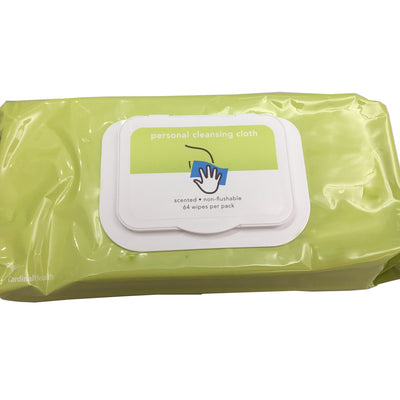 Cardinal Health Personal Wipes, 9"x13", Soft Pack, 1 Pack of 64 (Skin Care) - Img 1