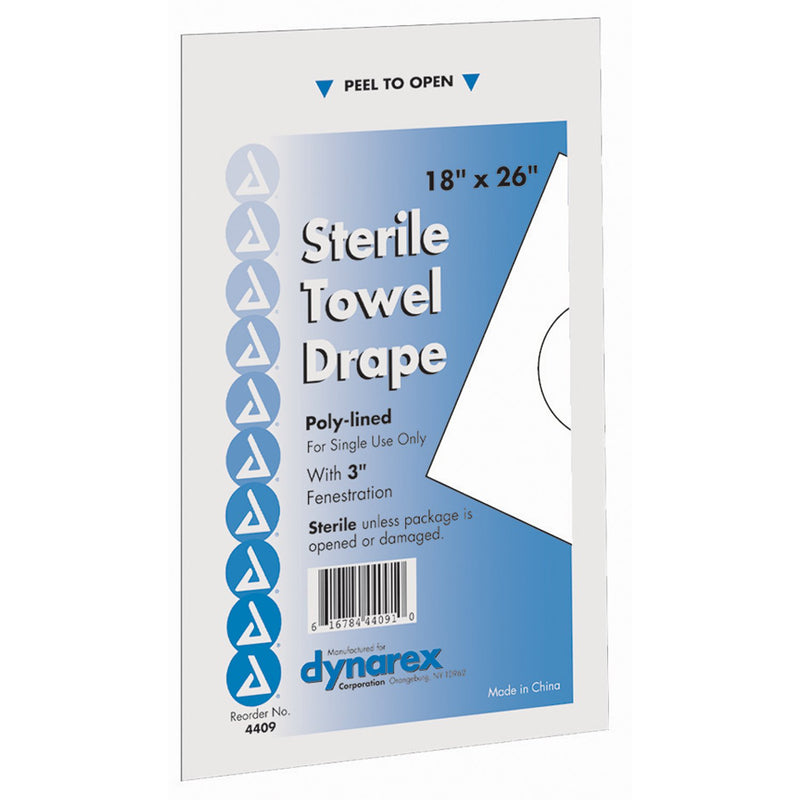 dynarex® Nonsterile Towel Surgical Drape, 18 W x 26 L Inch, 1 Case of 300 (Procedure Drapes and Sheets) - Img 1