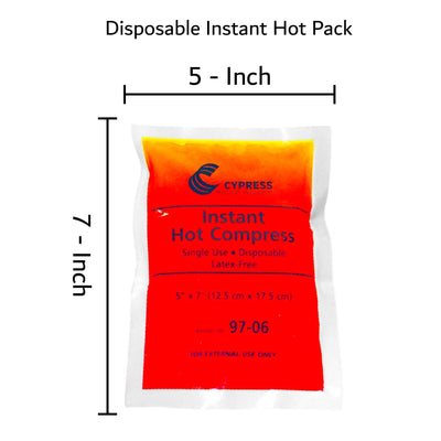 Cypress Instant Chemical Activation Hot Pack, 1 Case of 24 (Treatments) - Img 2