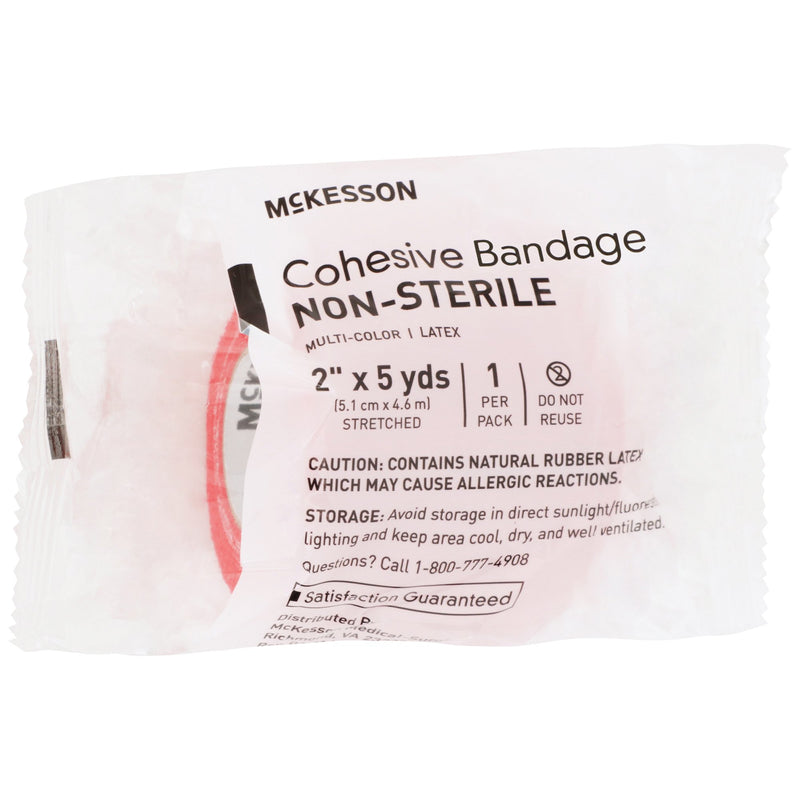 McKesson Self-adherent Closure Cohesive Bandage, 2 Inch x 5 Yard, 1 Case of 36 (General Wound Care) - Img 2